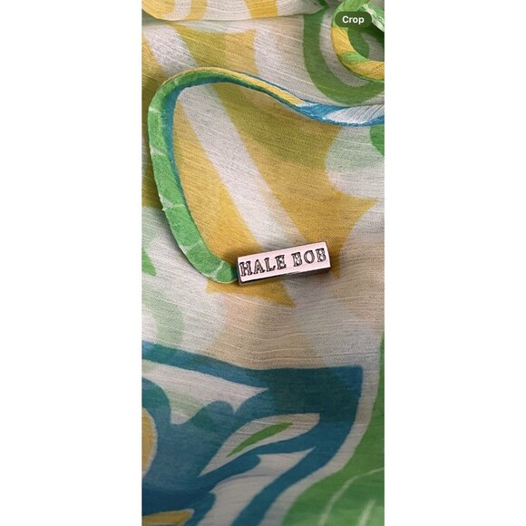 Beautiful Hale Bob 100% Silk Blouse Top. Artwear Boho Bohemian Cottagecore XS - Picture 5 of 5